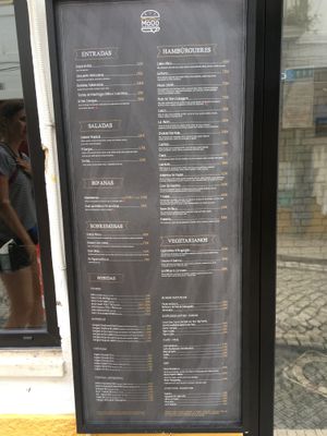 Whole Menu  at Mooo in Nazare