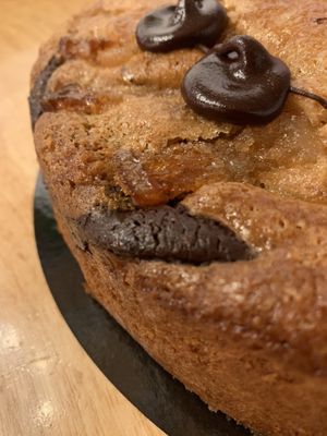 Tarta naranja con chocolate vegano  at Lolín Cafe in Badalona