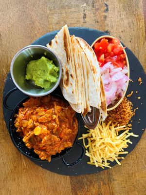 Fajitas veganas  at Lolín Cafe in Badalona