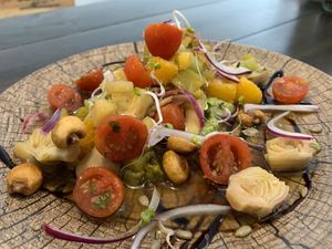 Ceviche de Mango, Papaya y Melón at Lolín Cafe in Badalona