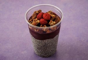 Acai w/ chia pudding and granola at Acai and Salad in Zagreb