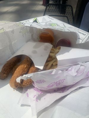 Tempeh dippers pretty good  at Beatnic - Fashion District in New York City