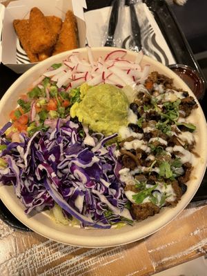 Magic mushroom bowl   at Beatnic - Fashion District in New York City