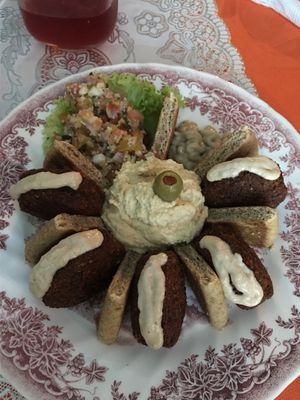 Mixed falafel dish.  at Coquivacoa in Medellin