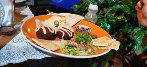 Mix plate falafel at Coquivacoa in Medellin