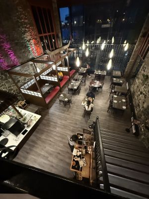 Restaurant from above. Mind you this is Wharf street locale   at Dosa Paragon Pure Vegetarian in Victoria