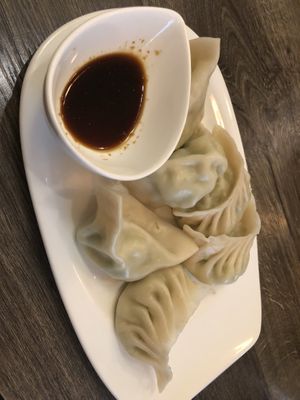 A3 steam dumplings 
, Steam vegan dumplings   at Jisu Vegetarian in New York City