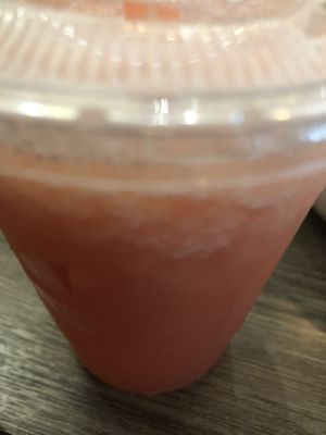 
Watermelon smoothies without honey   at Jisu Vegetarian in New York City
