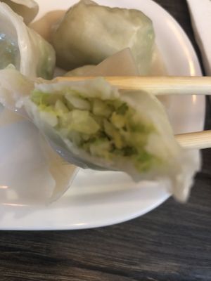 A3 vegan steam dumplings 🥟   at Jisu Vegetarian in New York City