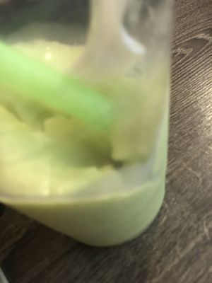 G6 avocado ice smoothies  at Jisu Vegetarian in New York City