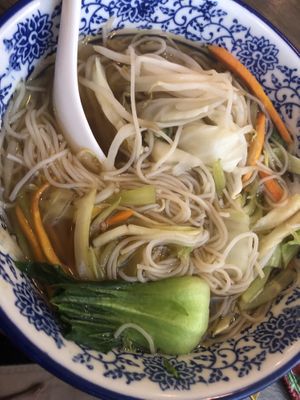 E9 vegan bbq sliced rib noodles 🍜   at Jisu Vegetarian in New York City