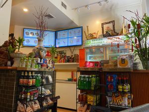 Ordering Counter at Jisu Vegetarian in New York City