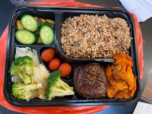 Vegan Abalone Lunch Set ($11) at Jisu Vegetarian in New York City