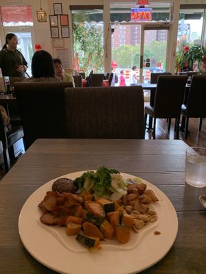 Environment 🥺☮️ at Jisu Vegetarian in New York City
