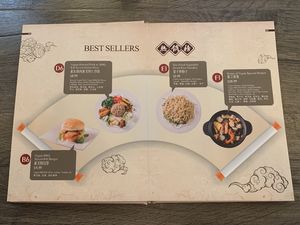 New menu! This page gives a good idea for pricing on different dishes. at Jisu Vegetarian in New York City
