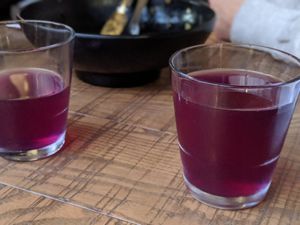 Purple iced tea (refreshing) at CookDaily in South West London