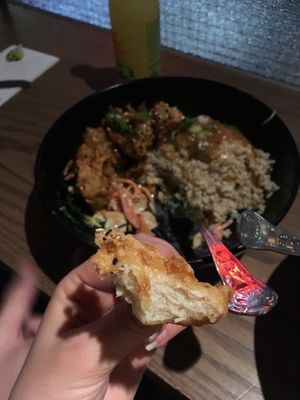 Yaki bowl with vegan chicken  at CookDaily in South West London