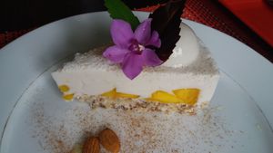 Vegan cake at Relax Restaurant in Unawatuna
