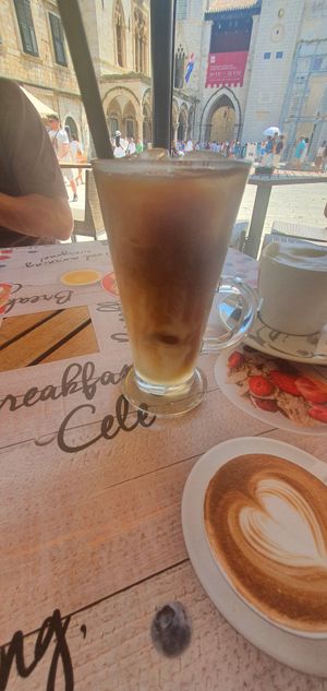 Iced coffee with soya milk at Cele Gourmet & Lounge in Dubrovnik