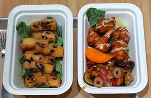 Polenta Fries (Left), Fried Cauliflower (Right) at TREEHOUSE - H Code in Hong Kong Island