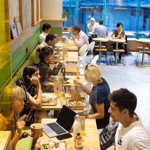 Happy eating !  at TREEHOUSE - H Code in Hong Kong Island