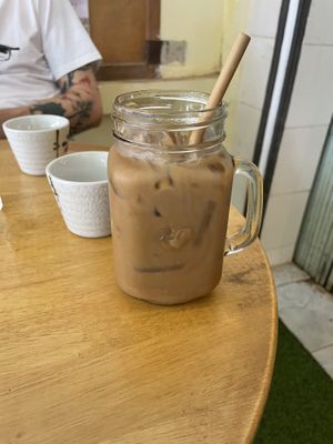 Soy iced coffee   at CV Cafe in Kampot