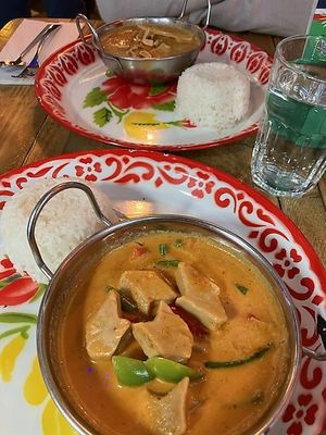 Vegan curries    at Zaap Thai Street Food in York