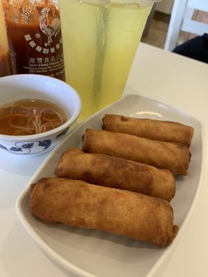 Veggie spring rolls  at Loving Hut - North Park in San Diego
