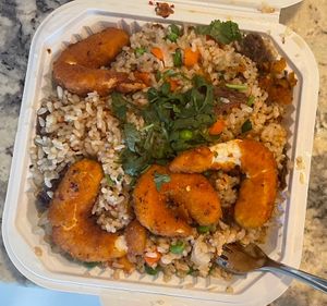 shrimp fried rice  at Loving Hut - North Park in San Diego