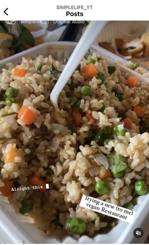 Healthy fried rice  #Veganuary at Loving Hut - North Park in San Diego