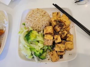 Lemongrass tofu at Loving Hut - North Park in San Diego