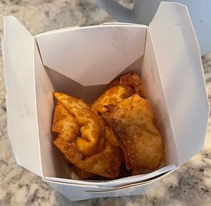 cheese wontons  at Loving Hut - North Park in San Diego