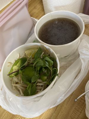 Blissful Pho takeout   at Loving Hut - North Park in San Diego