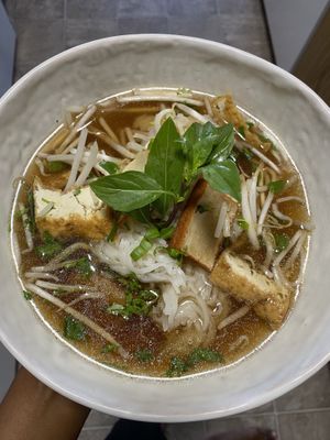 Blissful Pho assembled 😊  at Loving Hut - North Park in San Diego