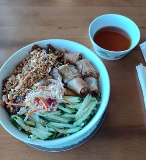 Impossible BBQ noodles at Loving Hut - North Park in San Diego