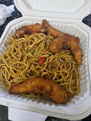 Cha cha garlic noodles   at Loving Hut - North Park in San Diego