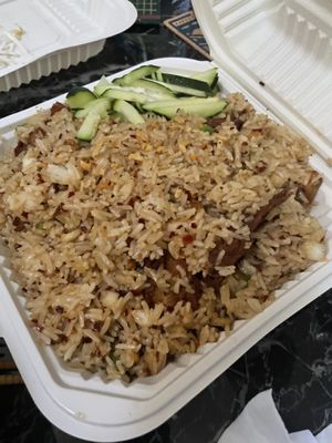 Butter garlic fried rice   at Loving Hut - North Park in San Diego