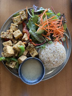 Lemongrass tofu   at Loving Hut - North Park in San Diego