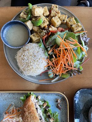 lemongrass tofu  at Loving Hut - North Park in San Diego