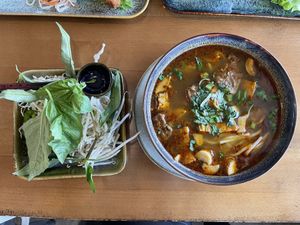 royal noodle soup  at Loving Hut - North Park in San Diego