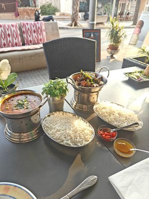 Linzen dahl en groenten at Sabor a India in Mallorca