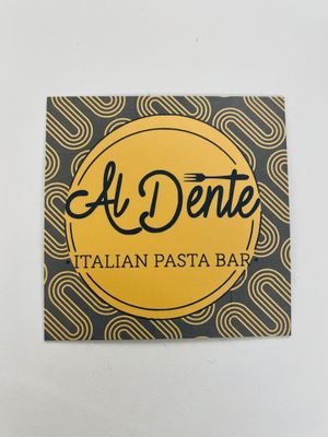 Business card  at Al Dente in Telfs