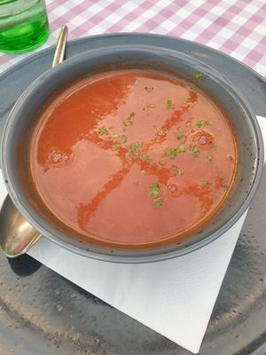 Tomato soup at Marco Polo  in Makarska