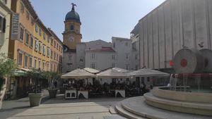 Outside at Maslina in Rijeka