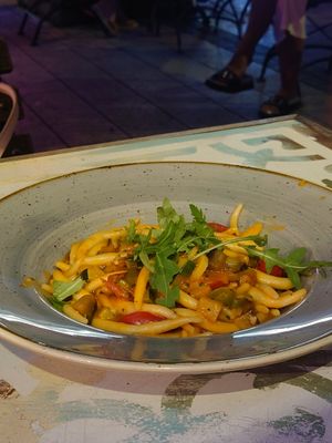 Pasta with mushrooms 🍄 at Maslina in Rijeka