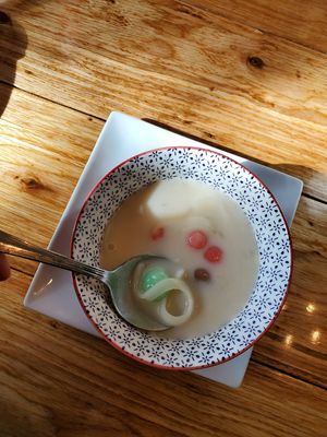 Coconut Dessert... at Ra Cha Noodle Bar in Damariscotta