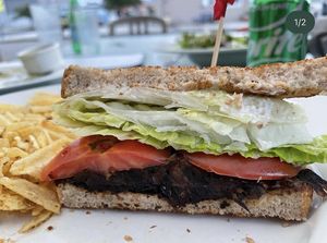 eggplant bacon BLT  at Brigantine Bistro in Brigantine