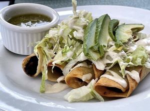 refried bean taquitos   at Brigantine Bistro in Brigantine