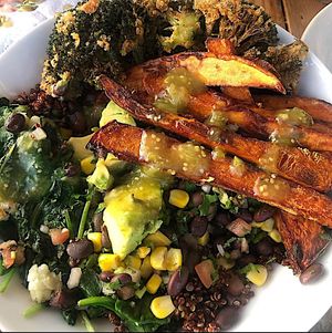 quinoa sweet potato & roasted veg bowl  at Brigantine Bistro in Brigantine