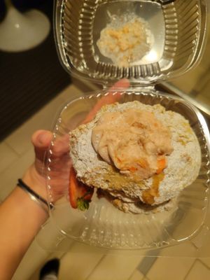 Strawberry shortcake at Peacefood Cafe - Uptown in New York City